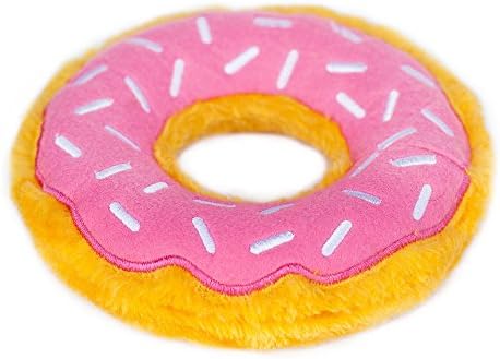 ZippyPaws Donutz for Medium and Large Dogs - Jumbo Strawberry Donut