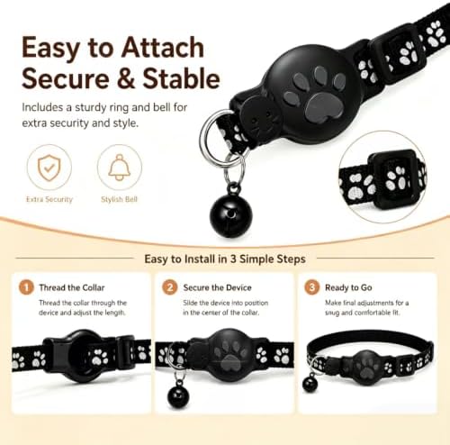Waterproof Smart Location Pet Tag Collar Cats