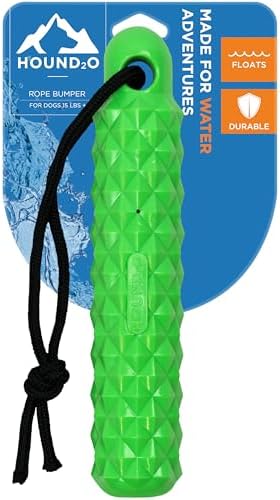Rope Bumper Dog Toy - Floating Retriever Toy - Green Dog Bumper