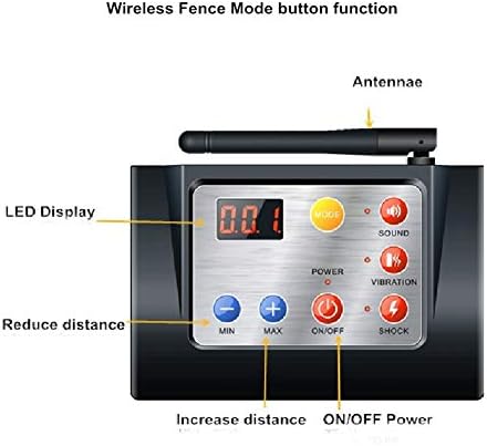 Dog Fence Wireless & Training Collar 2 in 1 System,Safe Outdoor Electric Pet Containment System,Beep/Vibration/Shock Collars with Remote, Waterproof and Rechargeable Transmitter and Collar,for3dogs