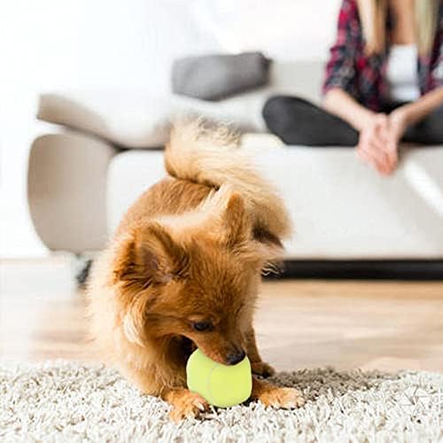 Dog Toys Balls - Chewable Plush Tennis for Dogs, Soft Pet Ball