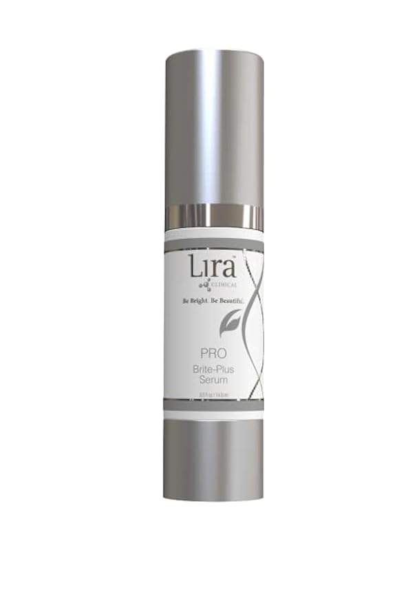 Lira Clinical PRO Brite-Plus Serum - Hydration & Dark Spot - Tranexamic Acid Serum, Ferulic Acid & Vitamin C - Brightens, Firms & Minimizes Pores & Skin - For All Skin Types - 0.5 fl oz