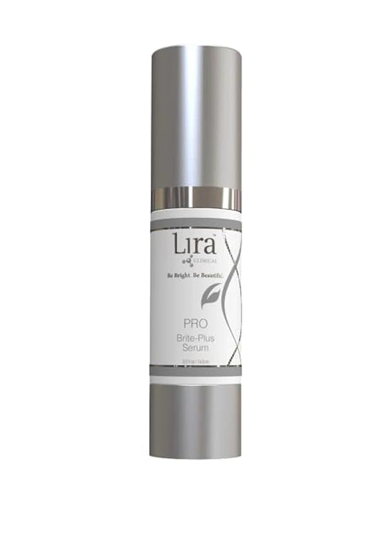 Lira Clinical PRO Brite-Plus Serum - Hydration & Dark Spot - Tranexamic Acid Serum, Ferulic Acid & Vitamin C - Brightens, Firms & Minimizes Pores & Skin - For All Skin Types - 0.5 fl oz