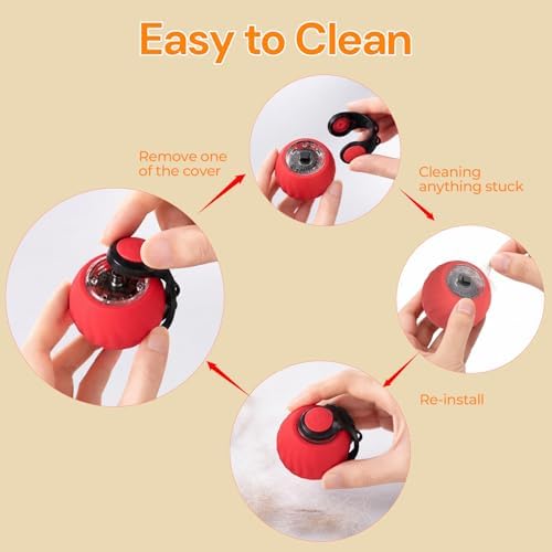 Interactive Cat Toys with Bird Sounds & 3 Speed Modes for Indoor Cats Play | Bird Sounds, 3 Speed Modes, Rechargeable Automatic Rolling, 3 Tails, Fast Charging Ball, For Indoor Cats on Hard Floor Carpet