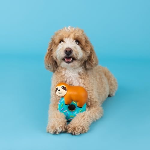 Fringe Studio Dog Toy, Donut Worry About A Thing, Latex, Pet Shop Collection (366009) (Pack of 2)
