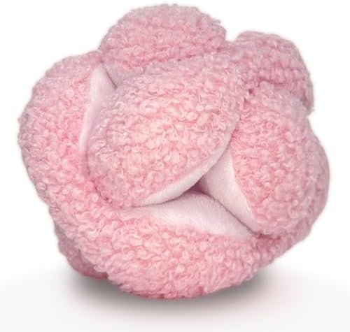 Glory To Dog Pink Snuffle Knot Interactive Dog Toy 4” Puzzle Ball