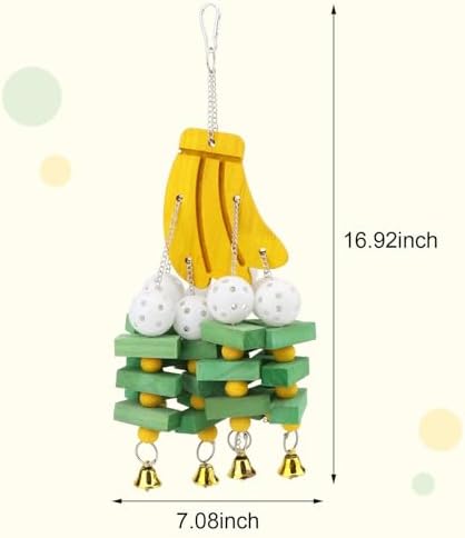 GPY Parrot Toys for Macaw, Interactive Bird Toys for Parrots Large Bird