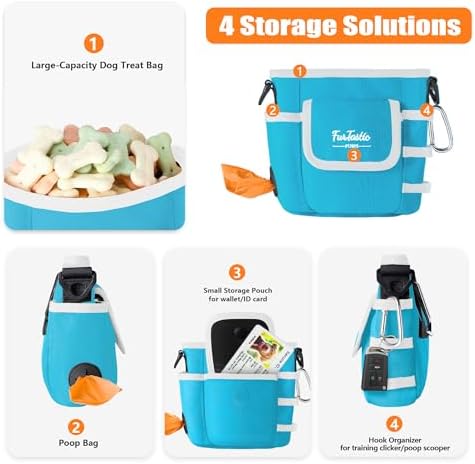 Dog Treat Pouch with Magnetic Closure for Pet Training