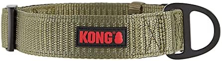 KONG Max HD Ultra Durable Neoprene Padded Dog Collar (XL, Green)