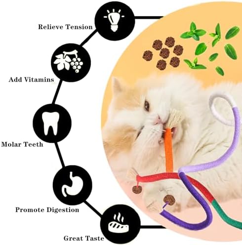 Cat Chew Toys Silvervine Sticks Dental Treat Feather 12Pack Indoor