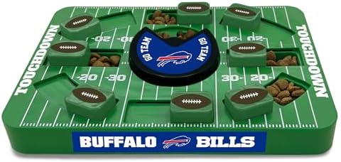 Pets First NFL Buffalo Bills Large Puzzle Toy, Dog Puzzle Treat Toy, New Large Size, Interactive Dog Treat Toy, Dog Slow Feeding Toy