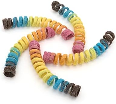 Glaciart One Felt Spring Cat Toy – 5 Pcs Soft Fuzzy Enrichment 100% Natural Wool - Interactive Stretchable Play Cat Toy Set - Safe for Pets, Non-AZO Colored Dyes - 30” Long