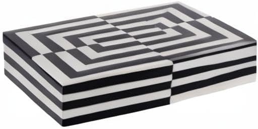 Handicrafts Home Decorative Storage Box 10x6 – Remote Organizer Box with Lid, Modern Decorative Keepsake Box, Boho Shelf Décor, Memory Box for Photos or Letters, Decorative Box for Table Décor