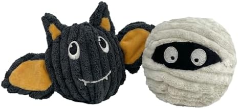 Pet Lou Batmmy EZ Squeaky Ball, Set of 2, 4-inch Width