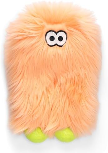 WEST PAW Rowdies Astrid Durable Plush Dog Toy with Reinforced Seams and Chew Resistant Design for Tough Play Safe Indoor or Outdoor Fun for Dogs Who Deserve the Best - Melon