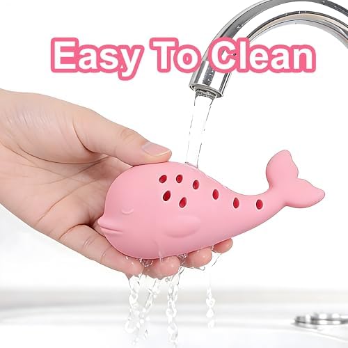 Slow Feeding Dog Toy Whale Shape, Silicone Chew Toy for Puppies & Cats, Interactive Food Dispensing Puzzle Toy to Slow Down Eating, Prevent Bloat & Keep Pets Entertained