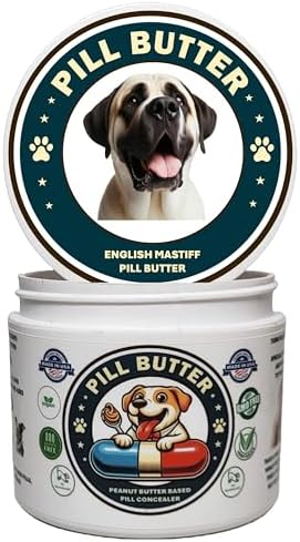 Peanut Butter Dog Pill Wrap - English Mastiff Label