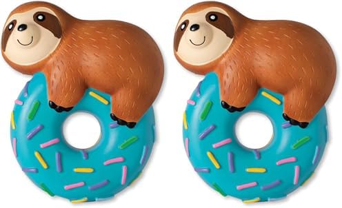 Fringe Studio Dog Toy, Donut Worry About A Thing, Latex, Pet Shop Collection (366009) (Pack of 2)