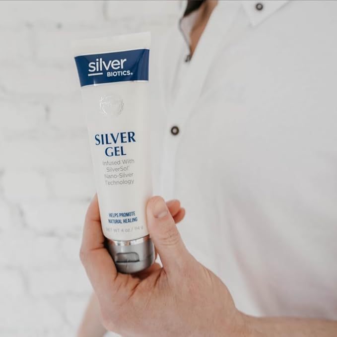Silver Biotics Patented Multivalent SilverSol 20 PPM Soothing Skin Gel | Versatile 4 Oz Gel for Skin Wellness and Comfort