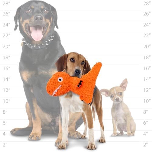 MIGHTY® 2 Pack Microfiber Medium T-Rex Dog Toys