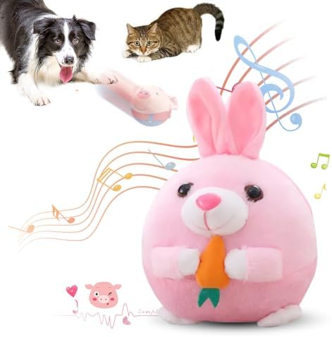 Active Moving Dog Toys, Interactive Bouncing Dog Balls Jumping Music Mode