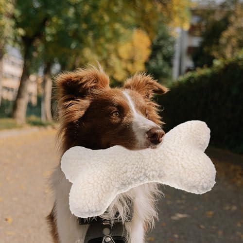 ABOOFAN Cute Dog Chewing Toy Interactive Squeaker Dog Toy for Puppies Soft Washable Material for Reducing Boredom and Destructive Behavior Lightweight Design