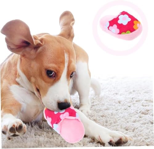 Dog Slipper Squeaker Toy, Oxford Fabric Chew Play Toy for Pets