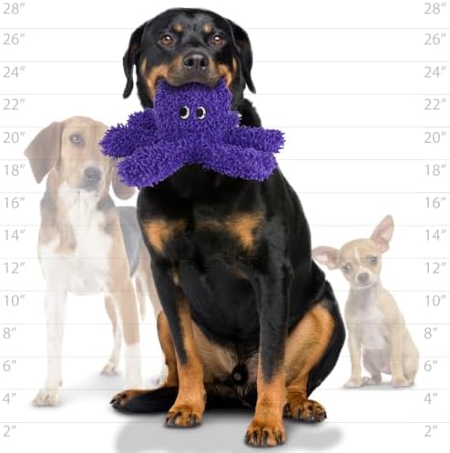 MIGHTY® 2 Pack Microfiber Medium Octopus Dog Toys