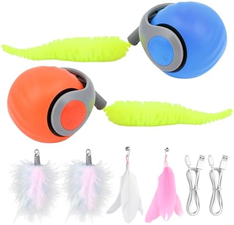 2Packs Speedy 2.0 Tail Cat Toys, Automatic Interactive Cat Toys