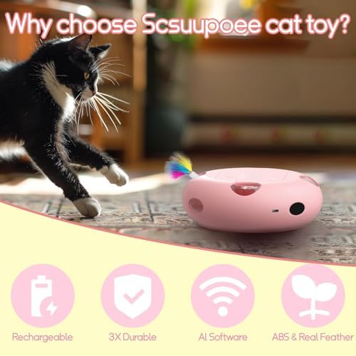 Interactive Cat Toy, Pink