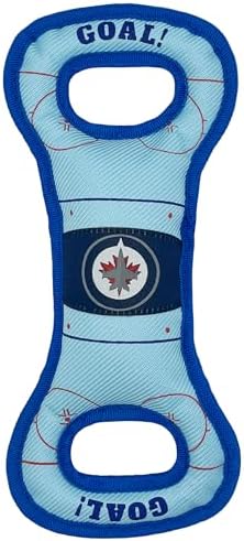 Pets First NHL Winnipeg Jets Ice Hockey Rink PET Toy with Inner Squeaker. A Tough Toy for Dogs & Cats with Exciting Hockey Graphics, Gorgeous Team Logo & Double Stitch Trims