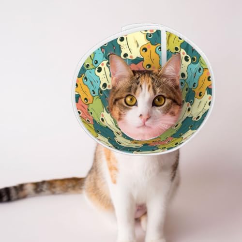 Cartoon Smart Frogs for Adjustable Cat Cone Collar