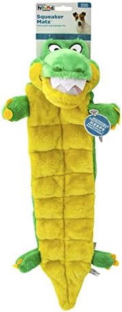 Outward Hound Squeaker Matz Plush Gator Dog Toy, 16 Squeakers, XL, 27"