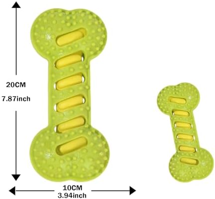 Dog Sound Chew Toy, TPR Material for Teeth Care & Play (Green)