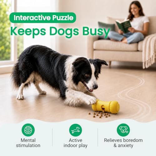 Interactive Frozen Dog Treat Dispensing Enrichment Puzzle Chew Toy