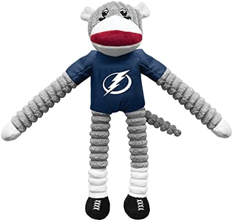 Littlearth NHL Team Sock Monkey Pet Toy - Officially Licensed Teams