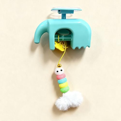 Smart Interactive Teaser Auto Retractable Hanging Door Mounted Entertainment for Active Felines Fitness Hanging Door Puss Teaser