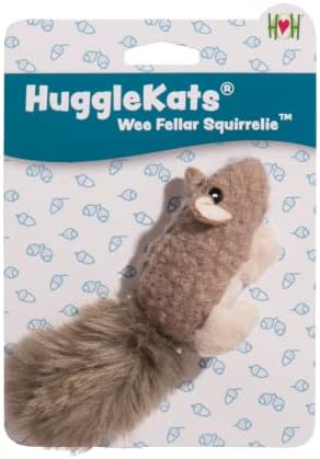 HuggleKats Cat Toys - Kitten Toys for Bored Indoor Cats, Perfect for Moving, Exercise, Biting & Chewing - Wee Fellar Squirrelie