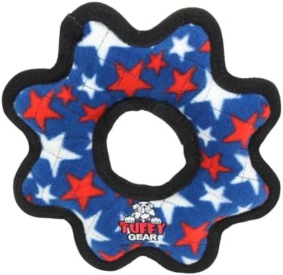 TUFFY® Gear Ring Medium Ultra Durable Plush Dog Toy