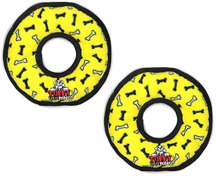 TUFFY® 2 Pack Ultimate Ring Ultra Durable Plush Dog Toys
