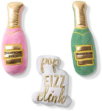 Fringe Studio Mini Plush Pet Toy Set with Squeaker, Feelin’ Bubbly! (289428), Multicolor