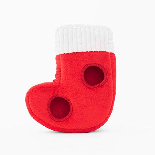 ZippyPaws Burrow Hide & Seek Plush Puzzle - Naughty/Nice Stocking