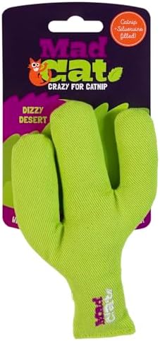 Mad Cat Dizzy Desert Catnip and Silvervine Plush Toy for Cats and Kittens