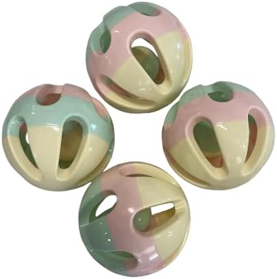 Rattle Balls for Pigs Rabbits Guinea Pigs Cats Small Animals Fun Noisy Interactive Playtime Toys You Can Also Add Treats