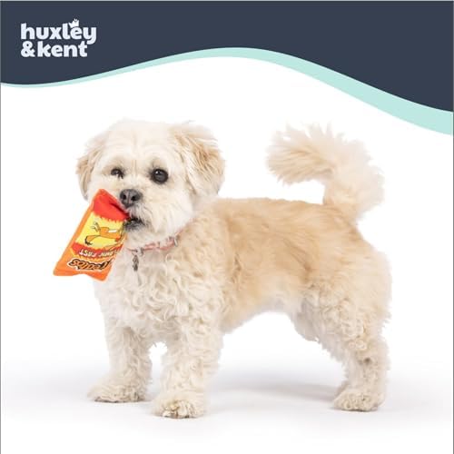 Huxley & Kent Tiny Tuff Plush Dog Toy, Treatos Snacks