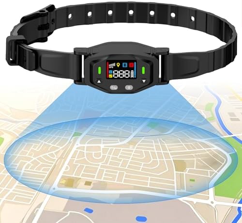 GPS Wireless Dog Fence with 25-999 Yard Range, for Dogs 18+ lbs | Electric Perimeter Containment System with IPX7 Waterproof Collar, Beep Vibration Shock Correction