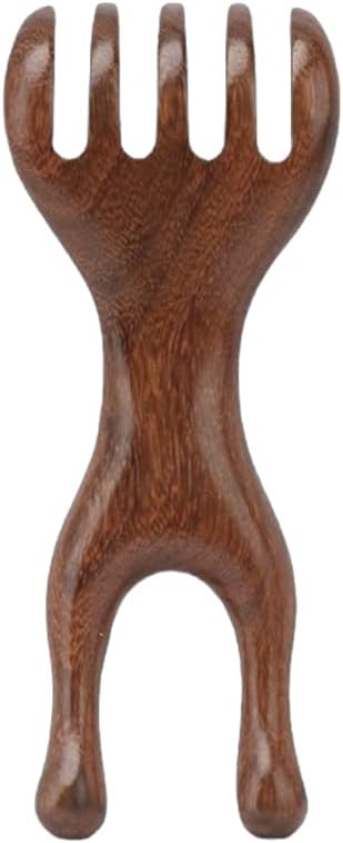 OULIGET Natural Wooden Nose Guasha Massage Tools Anti-Static, Eyes Facial Wood Gua Sha Tool,face Manual Massager Tool, Multifunctional Handheld Meridians Acupoint Massage Tool,1 Pieces