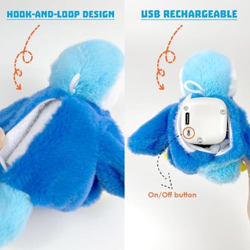 Interactive Penguin Cat Toy – Rechargeable Flapping Wings Kitten Toy with Catnip, Automatic Beating Wings, Funny Indoor Play Alone Toy for Cats