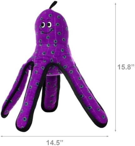 TUFFY® - 2 Pack Original : Octopus Dog Toy : : Ultra Durable Plush Toy with Multiple Layers & Reinforced Seams, Washable and Floats, Original Construction