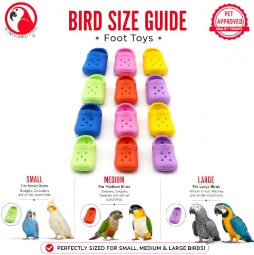 Bonka PK12 Mini Sandals 3" Soft Bird Foot Toys 12 Pack Chew Toy